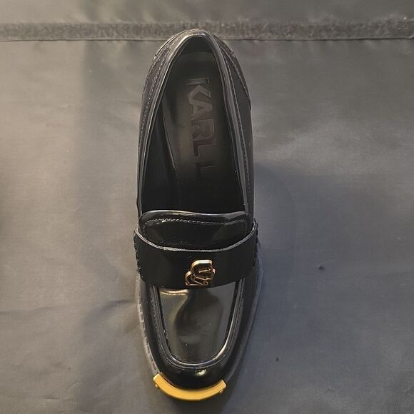 BRAND NEW KARL LAGERFELD PARIS VIRNA HIGH HEEL PATENT LEATHER SHOE - Picture 15 of 16